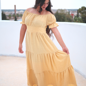 Robe Princesse - Moutarde